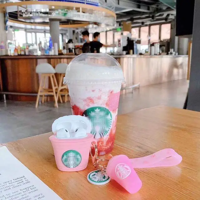 Alt view image 5 of 6 - AirPod 4 Case,3D Cute Funny Cool Kawaii Fashion Ice Cream Cup for AirPods 4th Generation Case (2024) (Pink)