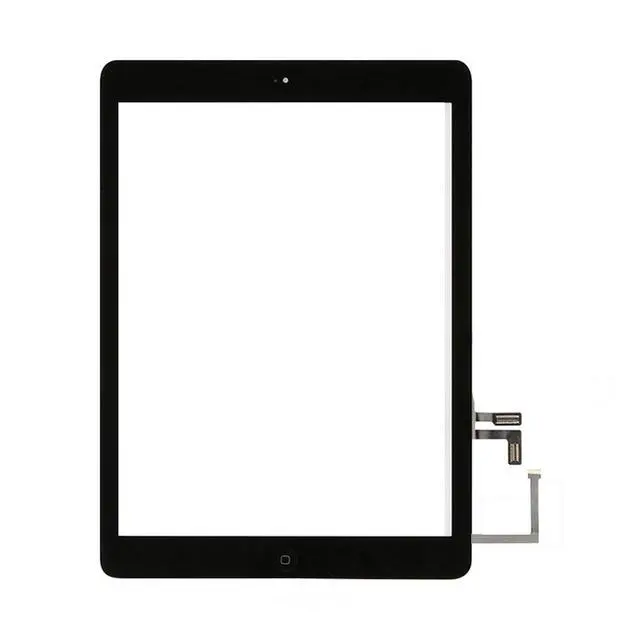 Alt view image 3 of 7 - for Black IPad Air 1st Generation Touch Screen Digitizer Glass Replacement Modle A1474 A1475 A1476 with Home Button,Camera Holder,Preinstalled Adhesive,Toolkit