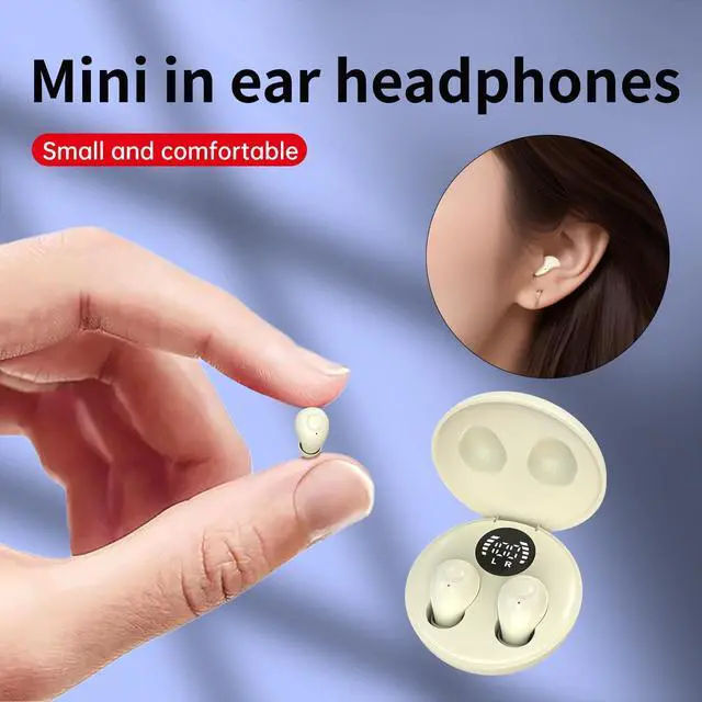Alt view image 3 of 7 - Mini Invisible Earbuds for Work and Sleep - Best Small Earbuds for Small Ear Canals