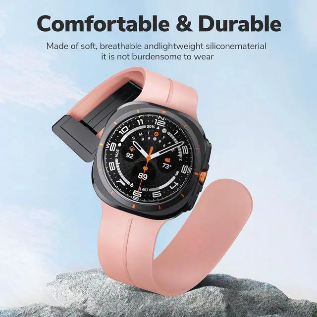 Alt view image 4 of 6 - Compatible with Garmin Venu X1 Bands, Soft Silicone Sport Wristband Replacement Straps Compatible with Garmin Venu X1 Smartwatch
