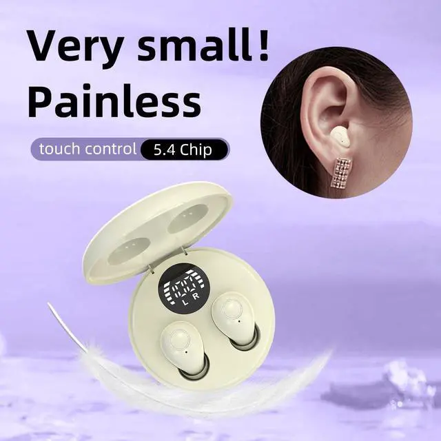 Alt view image 6 of 7 - Mini Invisible Earbuds for Work and Sleep - Best Small Earbuds for Small Ear Canals