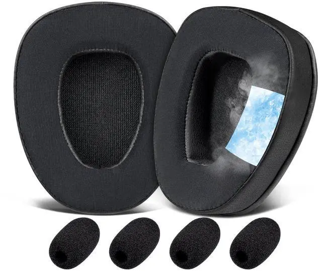 Main image of Cooling Earpads for BlueParrott B650/S650(650XT) Noise Cancelling Bluetooth Headset, Ear Pads Cushions with High-Density Foam - CG Black