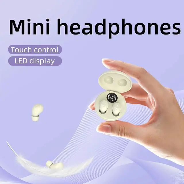 Alt view image 7 of 7 - Mini Invisible Earbuds for Work and Sleep - Best Small Earbuds for Small Ear Canals