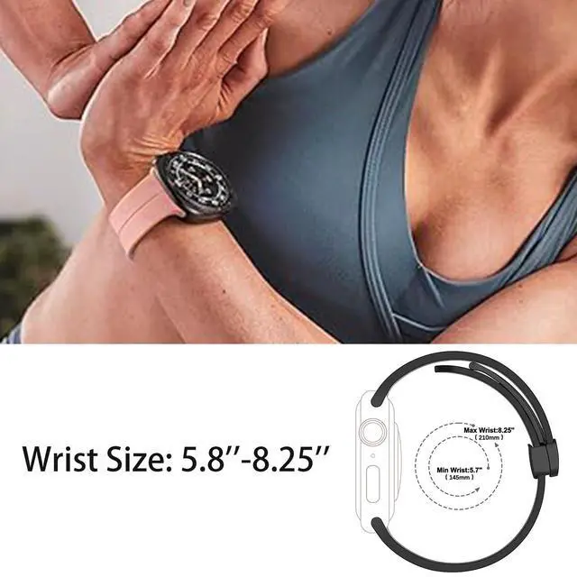 Alt view image 5 of 6 - Compatible with Garmin Venu X1 Bands, Soft Silicone Sport Wristband Replacement Straps Compatible with Garmin Venu X1 Smartwatch