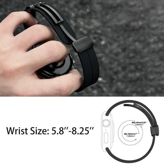 Alt view image 5 of 6 - Compatible with Garmin Venu X1 Bands, Soft Silicone Sport Wristband Replacement Straps Compatible with Garmin Venu X1 Smartwatch