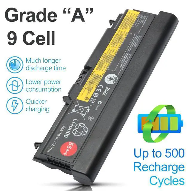 Alt view image 2 of 7 - 11.1V 94Wh 55++ SL410 Laptop Battery for Lenovo ThinkPad | Replace for T420 T410 T510 T520 W510 W520 L410 L412 L420, 42T4235, Edge 14" 15" E40 E50 E420