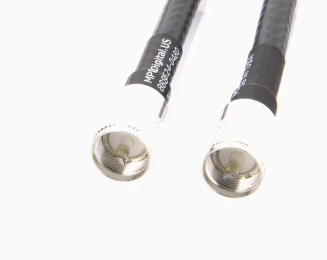 Alt view image 2 of 3 - I RG213 Coax Cable I PL259 to PL259 UHF Connectors I Low Loss RF Coaxial Cable I MIL-C-17/163A RG I CB Ham Radio, Transmitters, Antenna I 50 FT
