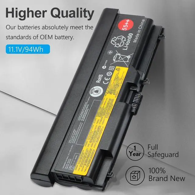 Alt view image 4 of 7 - 11.1V 94Wh 55++ SL410 Laptop Battery for Lenovo ThinkPad | Replace for T420 T410 T510 T520 W510 W520 L410 L412 L420, 42T4235, Edge 14" 15" E40 E50 E420