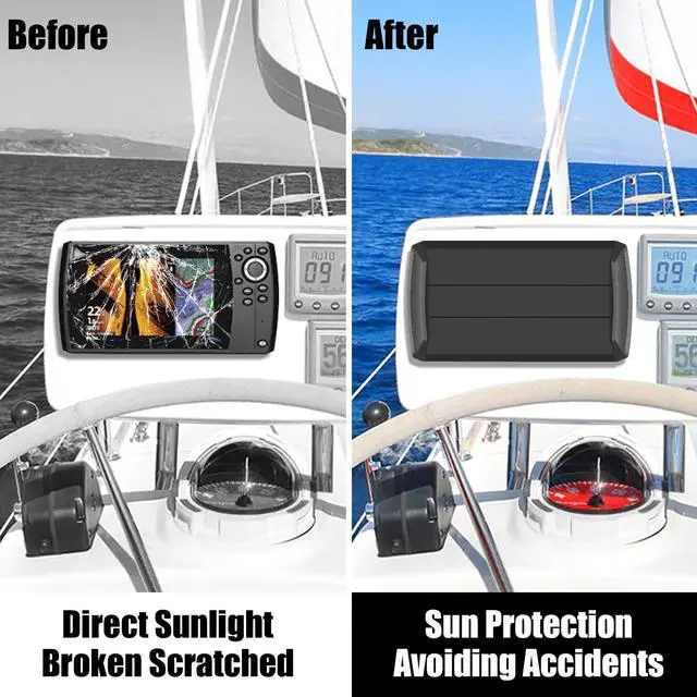 Alt view image 5 of 7 - Helix 7 Fish Finder Cover with Straps and Neoprene Screen Protector,Black | Fits most Helix 7 series units and helps protect the screen from sun and weather damage