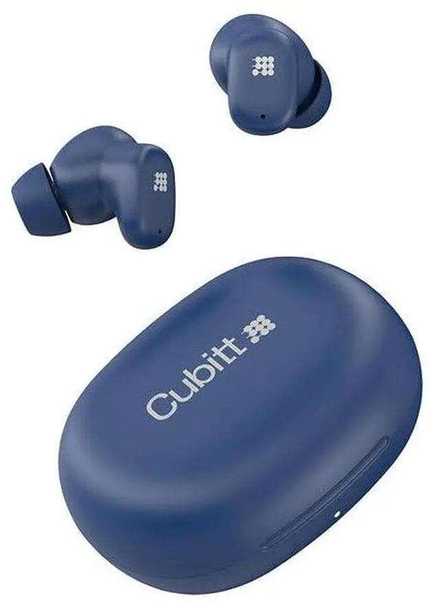 Main image of Cubitt Power Buds Wireless Earbuds, ANC Bluetooth 6.0 Deepest Blue | Transparency Mode, Low Latency, Touch Controls, 500mAh Case