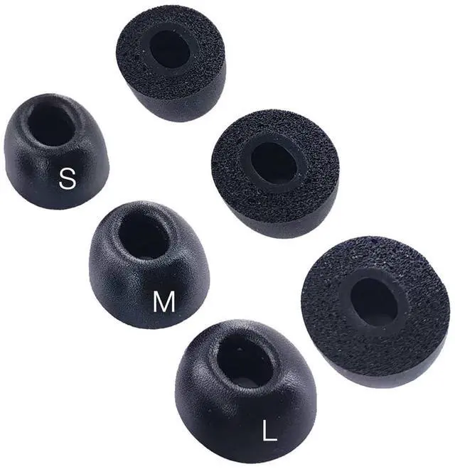Main image of Replacement Memory Foam Eartips for Nothing & CMF Earbuds, 3 Pairs | Compatible with Nothing Ear / Ear (a) / Ear (3) /CMF Buds 2 & 2a / 2 Plus/CMF Buds Pro & Pro 2/ CMF Buds Earbuds Earpad,Black