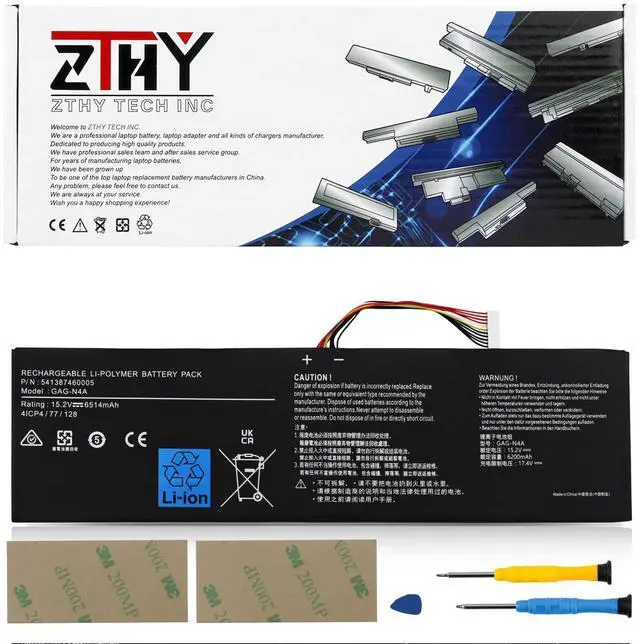 Main image of GAG-N4A Laptop Battery Replacement for Gigabyte Aorus 15 XE5 15X ASF 17 XE4 | 17X AZF, Aorus 15G KB KC XB XC WB YB YC, Aorus 15P XC XD YD, Aorus 17G YD 17H, Aero 15 OLED XD, Aero 16 XE5 15.2V 6514mAh