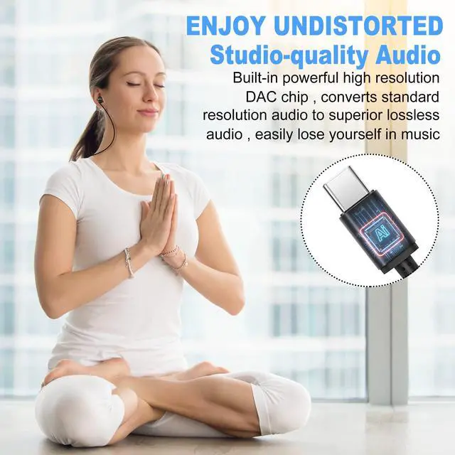 Alt view image 5 of 7 - 2PCS Sleep Wired Headphones with USB C Plug | Built-in Remote, Music & Phone Call Control, Volume Control, iPhone 15 Compatible, Samsung Android Compatible