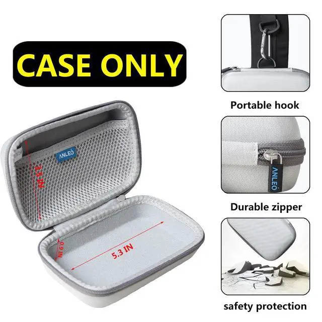 Alt view image 4 of 6 - Hard Travel Case for Soundcore Select 4 Go Bluetooth Shower Speaker (Gray)