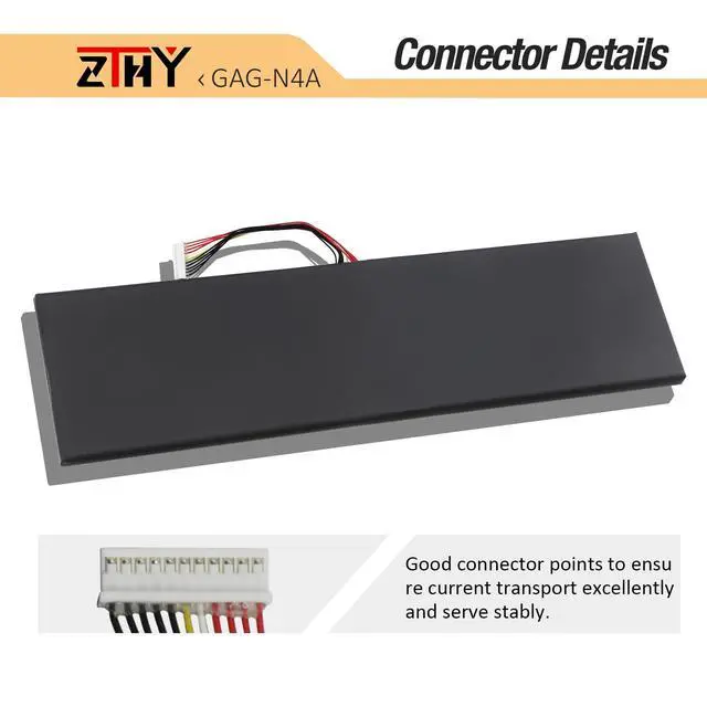 Alt view image 4 of 7 - GAG-N4A Laptop Battery Replacement for Gigabyte Aorus 15 XE5 15X ASF 17 XE4 | 17X AZF, Aorus 15G KB KC XB XC WB YB YC, Aorus 15P XC XD YD, Aorus 17G YD 17H, Aero 15 OLED XD, Aero 16 XE5 15.2V 6514mAh