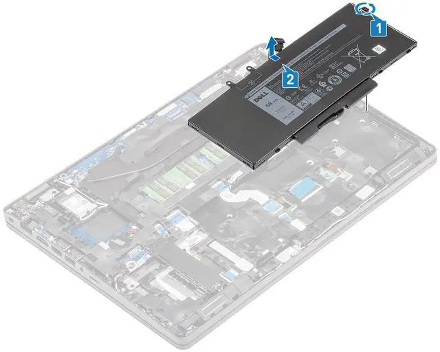 Alt view image 4 of 7 - WDX0R 11.4V 41.04Wh Rechargeable Battery for Dell Latitude 5400, 5500,Precision 3540,Inspiron 7590 2-in-1,Inspiron 7591 2-in-1,Inspiron 7791 2-in-1 (Can't Work for Inspiron 7590 and 7591)