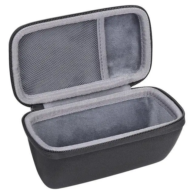 Alt view image 2 of 6 - Hard Case Replacement for 3 Bluetooth Portable Speaker, Black | Mesh Pocket, Cable Storage Space, Interior Strap For Organized Accessories