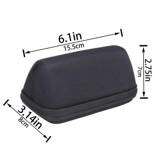 Alt view image 6 of 6 - Hard Case Replacement for 3 Bluetooth Portable Speaker, Black | Mesh Pocket, Cable Storage Space, Interior Strap For Organized Accessories