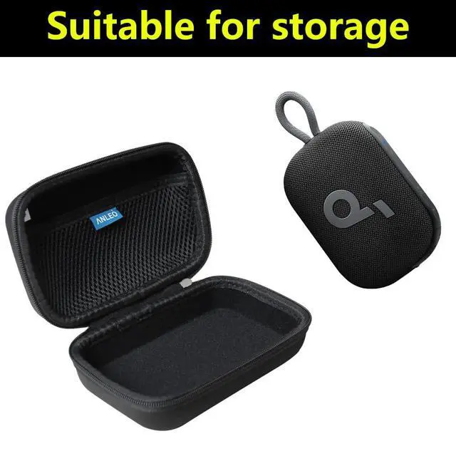 Alt view image 3 of 6 - Hard Travel Case for Soundcore Select 4 Go Bluetooth Shower Speaker (Black)