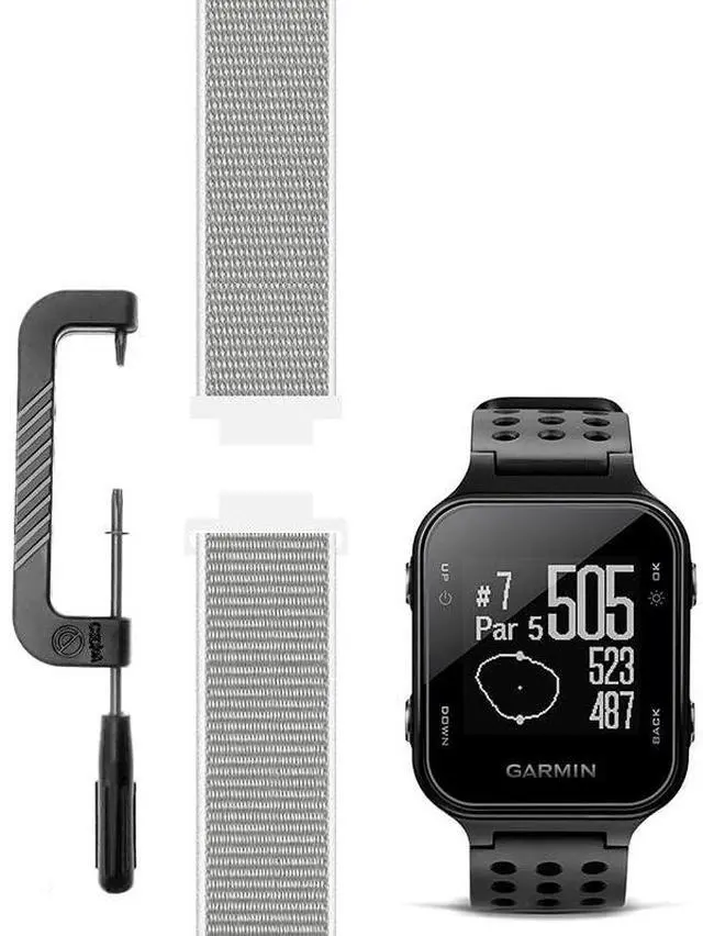 Main image of Compatible with Garmin Approach S20/S6/S5 Watch Band Replacement Sport Mesh Strap for Golf Watchband