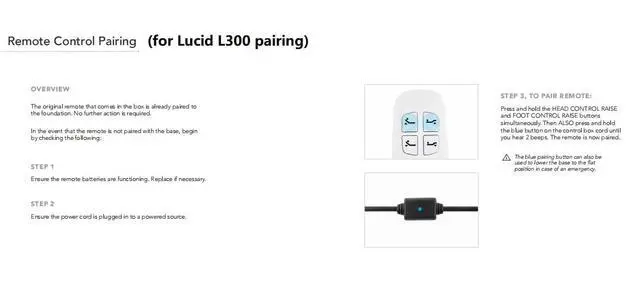 Alt view image 6 of 6 - Replacement Remote Control for Bed Tech Bedtech BT2000, for Lucid L300, for Milemont Richmat HJH13D Adjustable Bed, for AMBEE21 CastleBeds (Not BT Version)