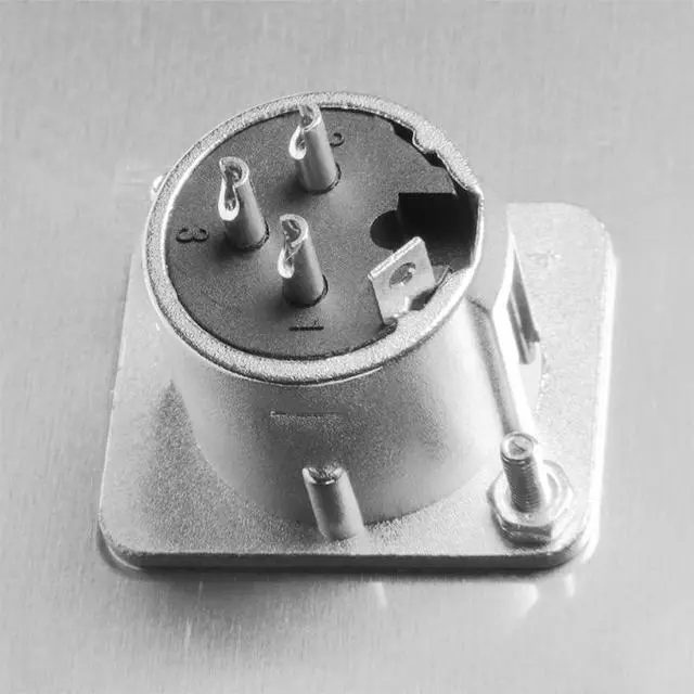 Alt view image 5 of 6 - Saga Elite XLR-M1 Single-Gang Wall Plate w/ (1) Male XLR Connector