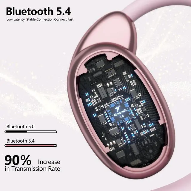 Alt view image 3 of 6 - Wireless Open Sports Ear Earbuds 40H Playtime Waterproof For Gym,Running | 40H Playtime, IPX5 Waterproof, Ultra-Lightweight Earhook Design, ENC Noise Cancelling Mic, For Gym, Running And Daily Use