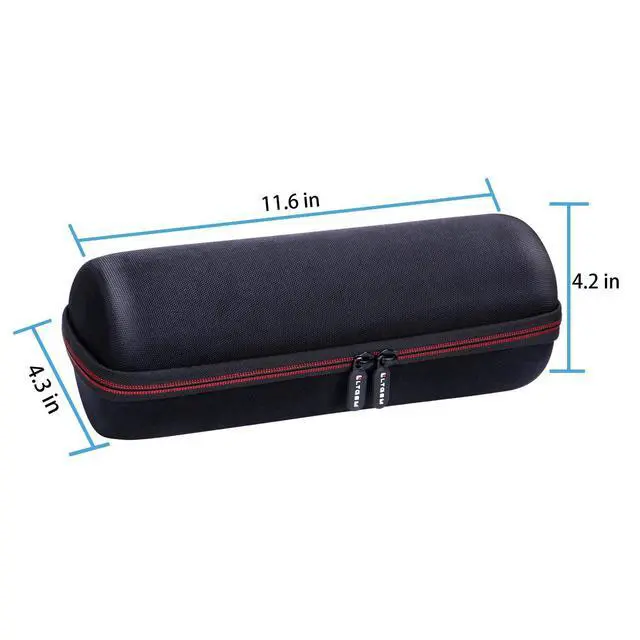 Alt view image 4 of 6 - Case for Ultimate Ears Boom 4/3 Bluetooth Speaker and Charger Dock Black | Hard Carrying Travel Case for Ultimate Ears Boom 4 Portable Waterproof Bluetooth Speaker and Charger Dock