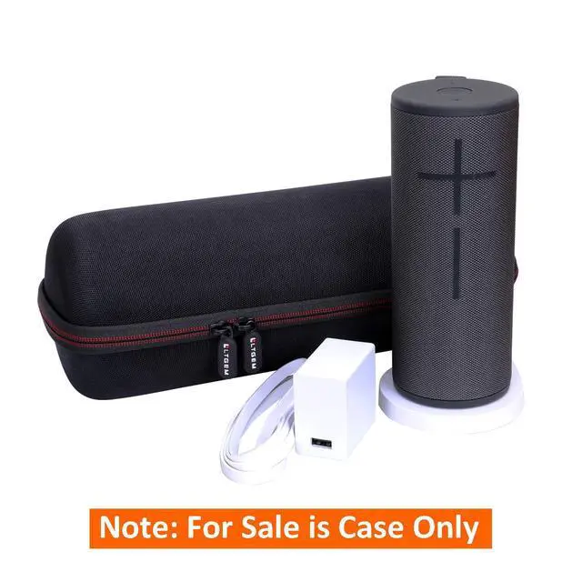 Alt view image 5 of 6 - Case for Ultimate Ears Boom 4/3 Bluetooth Speaker and Charger Dock Black | Hard Carrying Travel Case for Ultimate Ears Boom 4 Portable Waterproof Bluetooth Speaker and Charger Dock