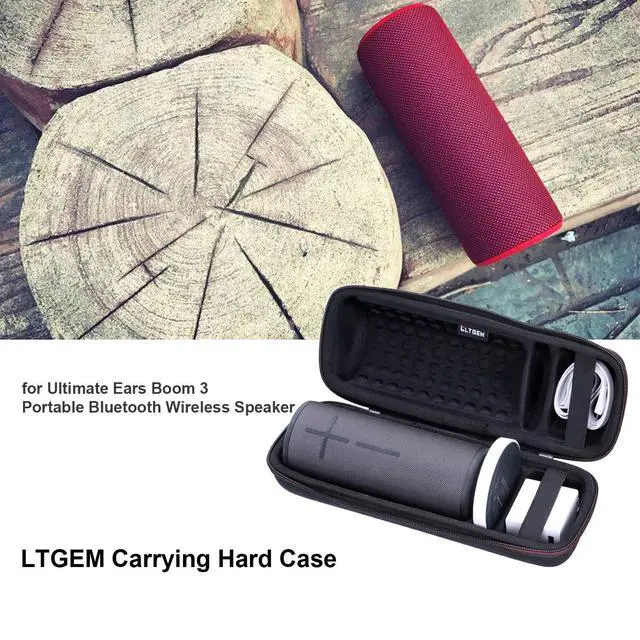 Alt view image 6 of 6 - Case for Ultimate Ears Boom 4/3 Bluetooth Speaker and Charger Dock Black | Hard Carrying Travel Case for Ultimate Ears Boom 4 Portable Waterproof Bluetooth Speaker and Charger Dock
