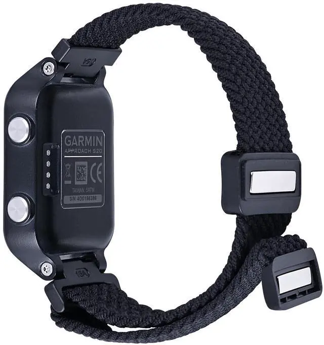 Alt view image 2 of 5 - Stretchy Loop Nylon Strap Compatible with Garmin Approach S20/S5/S6 Watch Bands Replacement Accessory Adjustable Elastic