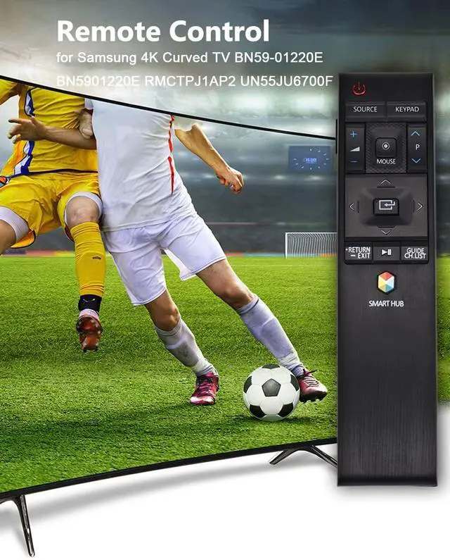 Alt view image 5 of 7 - Replacement Remote Control for Samsung USB Remote Control BN59-01220A/ BN59-01220E/ BN59-01220G/ BN59-01220B/ BN59-01220M/ SEK-3500U/ UA55JS8000W/ UA55JS9000W/ UA55JU6600W/ UA55JU7000W