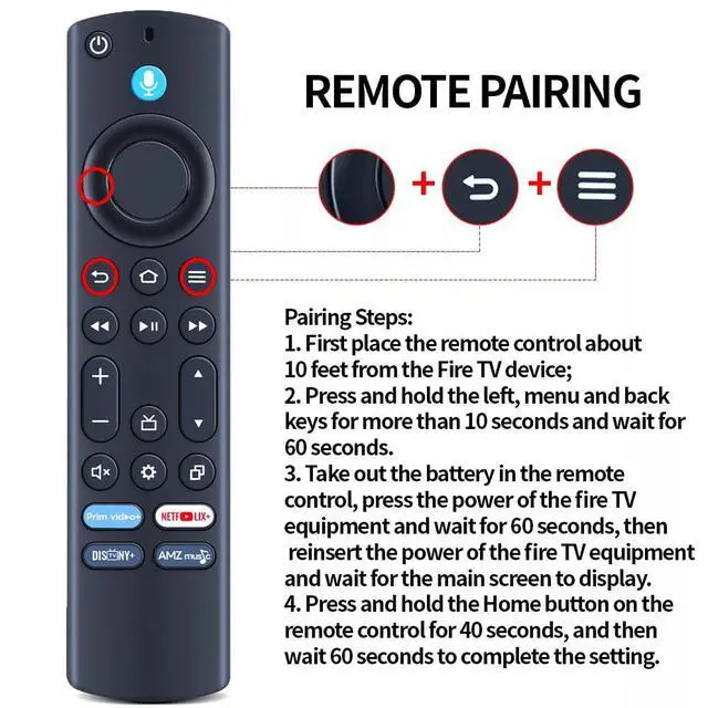 Alt view image 7 of 7 - NS-RCFNA-21 Rev G Replacement Remote Control for Insignia&TCL Smart TV | for Insignia F50 Series LED 4K UHD Smart TV, for TCL S350F & S450F Series LED Smart TV G0401-000212/G0401-000279