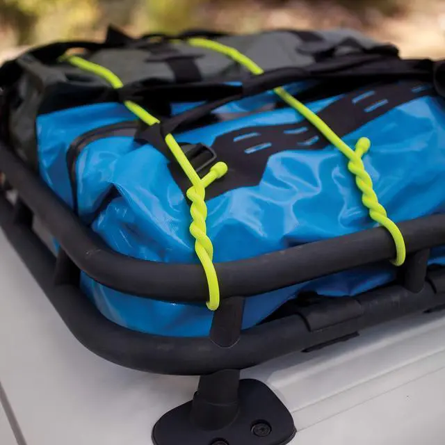 Alt view image 4 of 7 - Inc. GTM64-33-R6 Gear, Original Reusable Rubber Mega-Sized, 2X Bigger + Stronger for Heavy Duty Projects, 64 Inch, Black, Made in The USA Twist Tie, 64", Neon Yellow