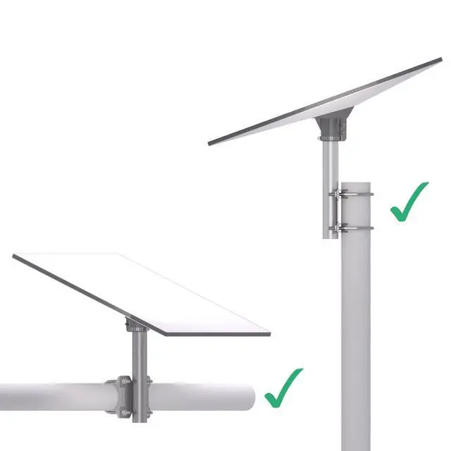 Alt view image 3 of 6 - Starlink Standard Pole Mount Bracket Fits 1-2.7 Poles, Durable for RVs, Boats, Balconies & Existing Poles| Gen 3 Pipe Adapter Included | Mount Extender No Drill
