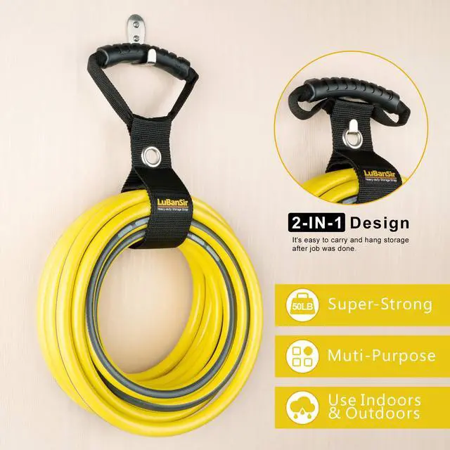 Alt view image 4 of 6 - 3 Pack 17"Extension Cord Organizer with Grommet Fit Cables | Portable Hook and Loop Storage Straps Fit Extension Cords, Ropes, Garden Water Hoses Carrying and Hanging