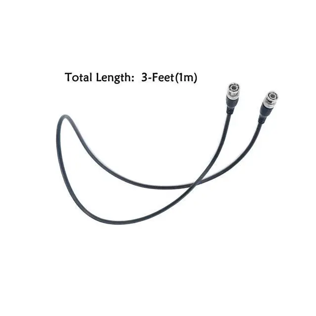 Alt view image 2 of 5 - RG58 3 Feet 50-Ohm BNC Male to BNC Male Coaxial Cable Pack of 10