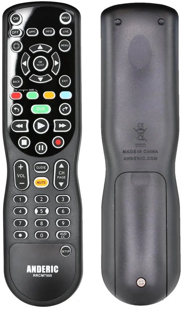Main image of RRCM7500 for Channel Master DVR Remote Control CM7500XRC2 | Replacement Remote for Channel Master - Works 100% - Works CM7500XRC2, CM7500GB16, CM7001, CM7004, CM7500TB1