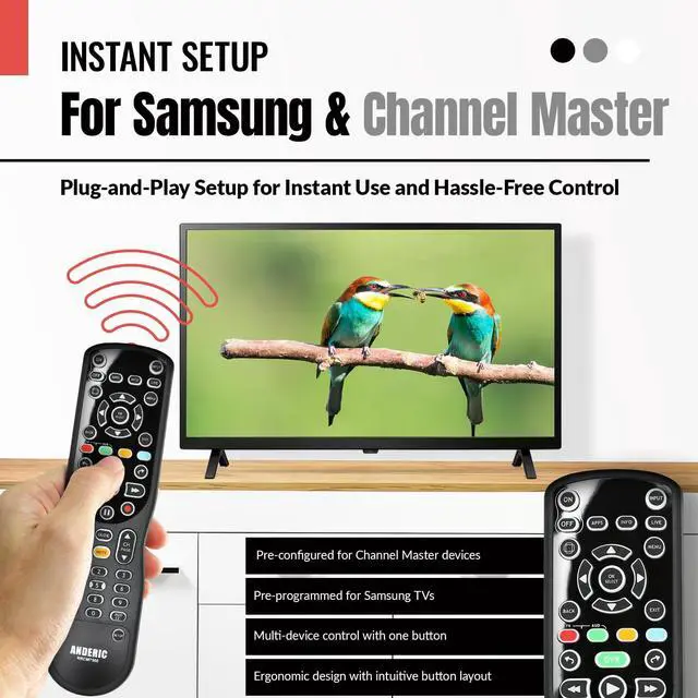 Alt view image 3 of 7 - RRCM7500 for Channel Master DVR Remote Control CM7500XRC2 | Replacement Remote for Channel Master - Works 100% - Works CM7500XRC2, CM7500GB16, CM7001, CM7004, CM7500TB1