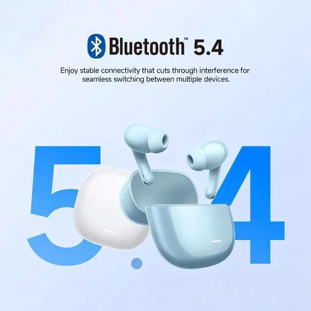 Alt view image 3 of 7 - Redmi Buds 8 Lite True Wireless Earbuds, Bluetooth 5.4, 42dB Hybrid ANC, 8H/36H Battery, 12.4mm Driver, IP54, Dual Device, Fast Charging, 4.5g, iOS Android Compatible, Black