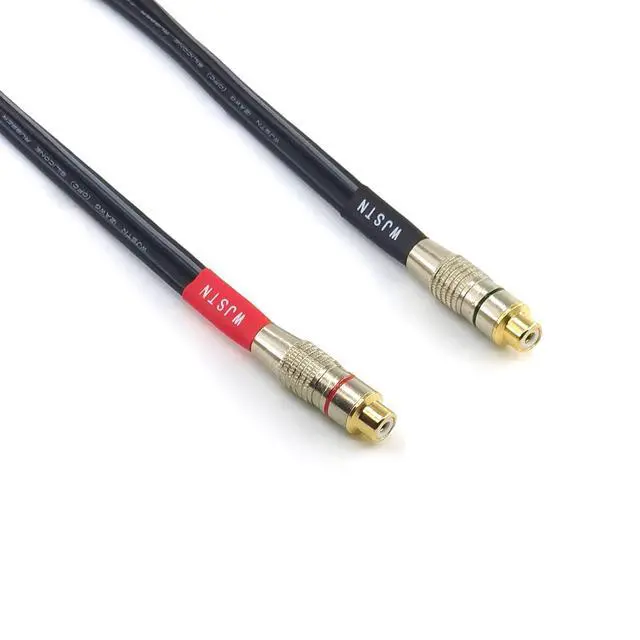 Alt view image 5 of 6 - RCA to Flex Pin Banana Plug Adapter 6 inches Flex Pin Banana Plugs to Female RCA Audio Cable 2Pack (4mm Banana Plug to RCA)