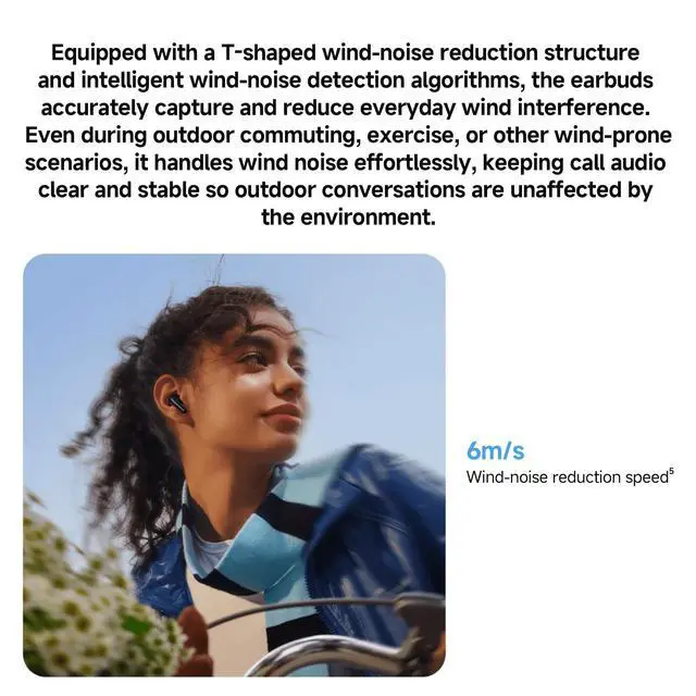 Alt view image 6 of 7 - Redmi Buds 8 Lite True Wireless Earbuds, Bluetooth 5.4, 42dB Hybrid ANC, 8H/36H Battery, 12.4mm Driver, IP54, Dual Device, Fast Charging, 4.5g, iOS Android Compatible, Black