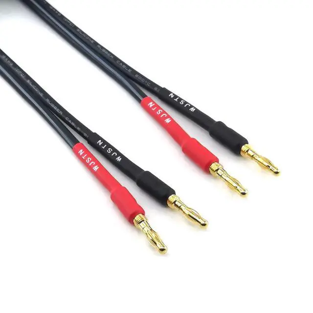 Alt view image 6 of 6 - RCA to Flex Pin Banana Plug Adapter 6 inches Flex Pin Banana Plugs to Female RCA Audio Cable 2Pack (4mm Banana Plug to RCA)