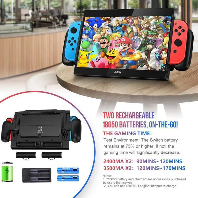 Alt view image 4 of 6 - 10.1" 1080P Portable Gaming Monitor for Switch, IPS USB-C Travel Monitor