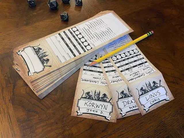 Alt view image 3 of 7 - Character Trackers - Initiative Trackers and DM Reference Cards for 5th Edition