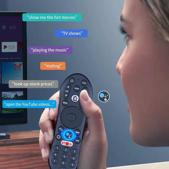 Alt view image 4 of 7 - New Replacement Remote Control with Google-Assistant Voice Compatible with TiVo Stream 4K UHD Streaming Media Player R37023B