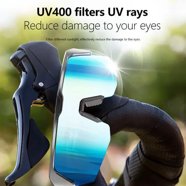 Alt view image 5 of 7 - Bluetooth Sunglasses for Men & Women, Smart Audio Glasses with Speakers | UV400 Cycling Running Glasses for Outdoor Sports, Touch Control & Hands-Free Calls (Blue)