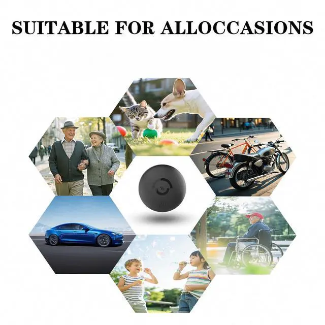 Alt view image 2 of 7 - Mini GPS Tracker for Vehicles Car Tracker Device Hidden with Magnetic Silicone Case, iOS Compatible Portable Personal Anti-Theft GPS Tracker for Car, Bike, or Kids, No Monthly Fee