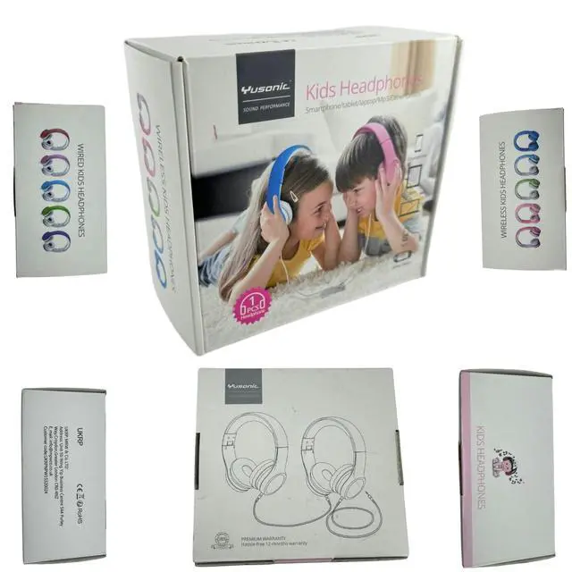 Alt view image 2 of 7 - Toddler Headphones Wireless, Bluetooth Kid Headphones for Boys Girls,5 Button Easy use with Sharing Port, Built in Mic for Laptop Phones Computer (bs690 Green)