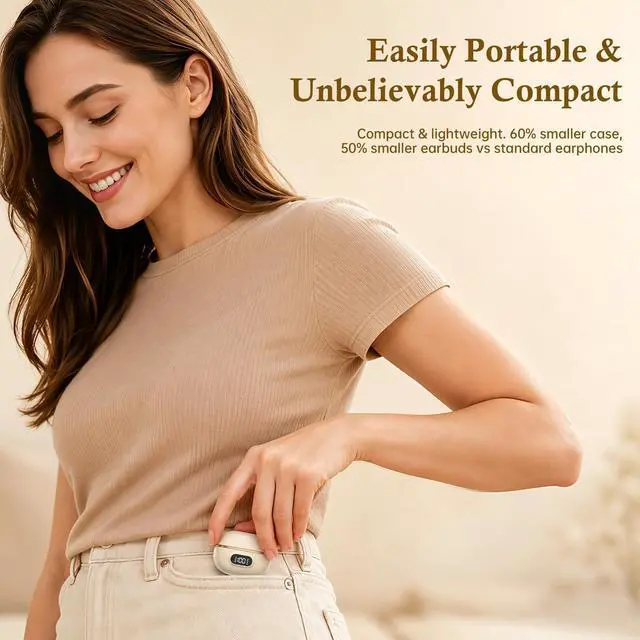 Alt view image 7 of 7 - Extra Small Invisible Mini Earbuds Wireless Bluetooth Small Invisible Ear Buds for Sleeping Smallest Headphones Tiny Micro Hidden Discreet Earbuds for Work